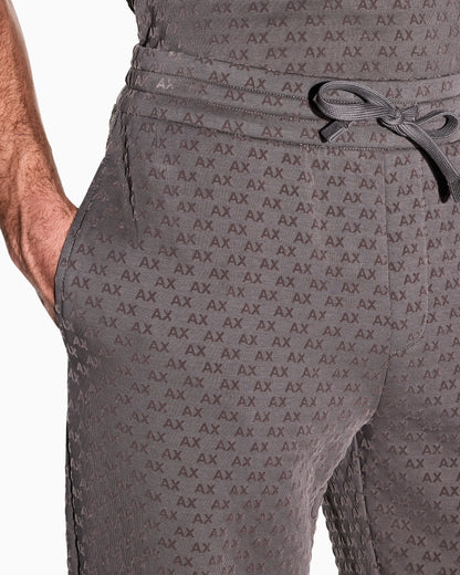 regular fit Jersey pants with bonded stretch