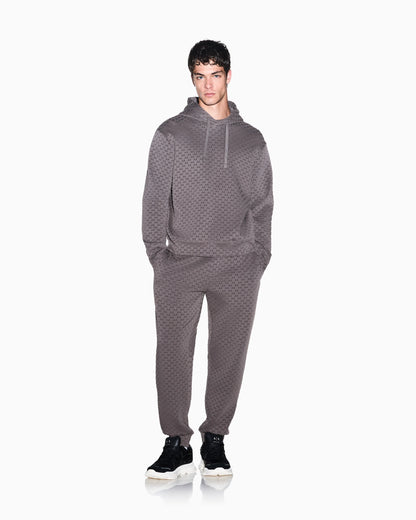 regular fit Jersey pants with bonded stretch