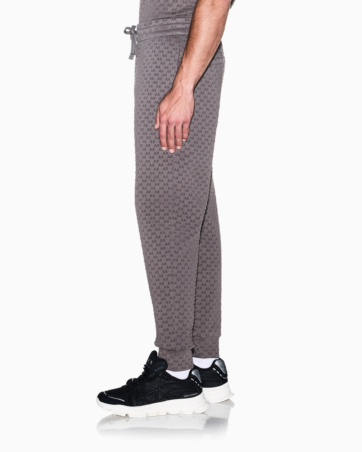 regular fit Jersey pants with bonded stretch