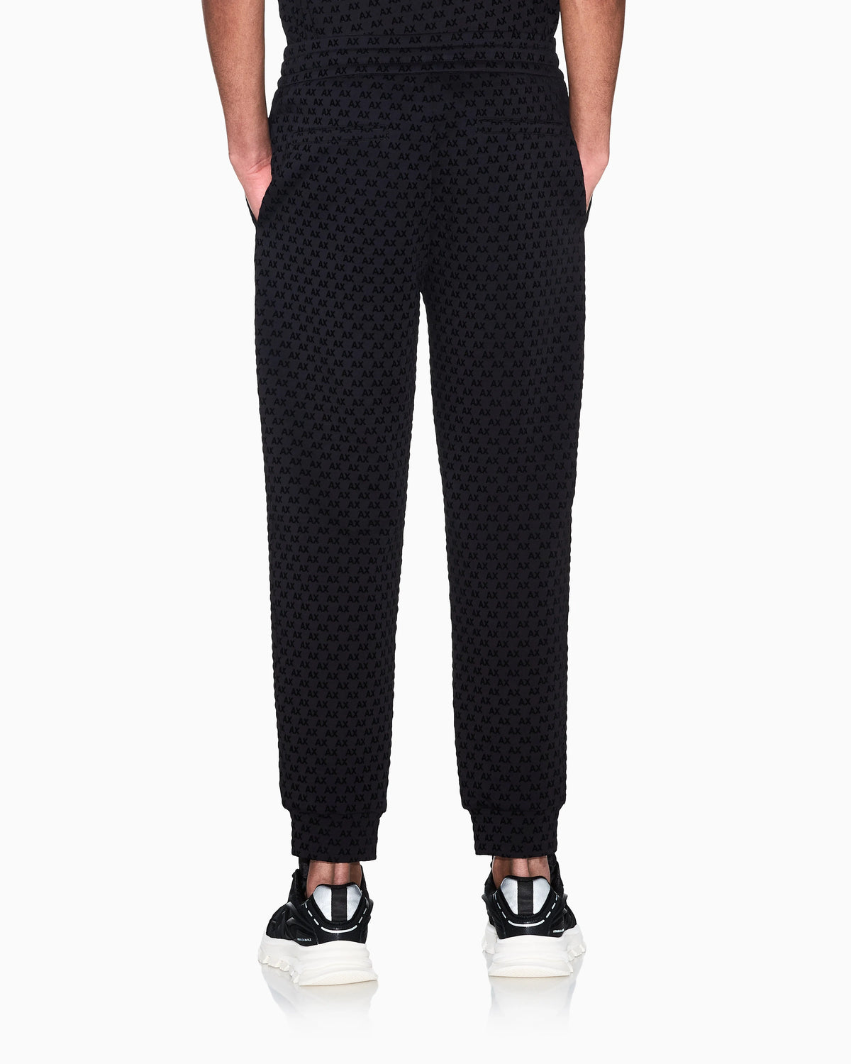 regular fit Jersey pants with bonded stretch