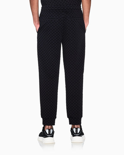 regular fit Jersey pants with bonded stretch