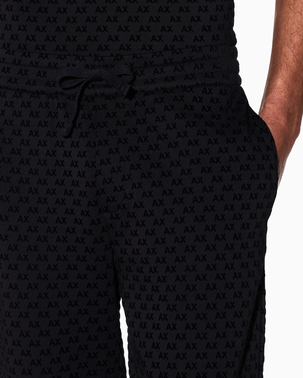 regular fit Jersey pants with bonded stretch