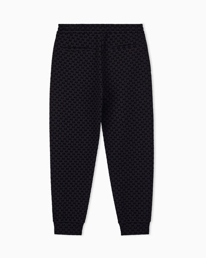 regular fit Jersey pants with bonded stretch