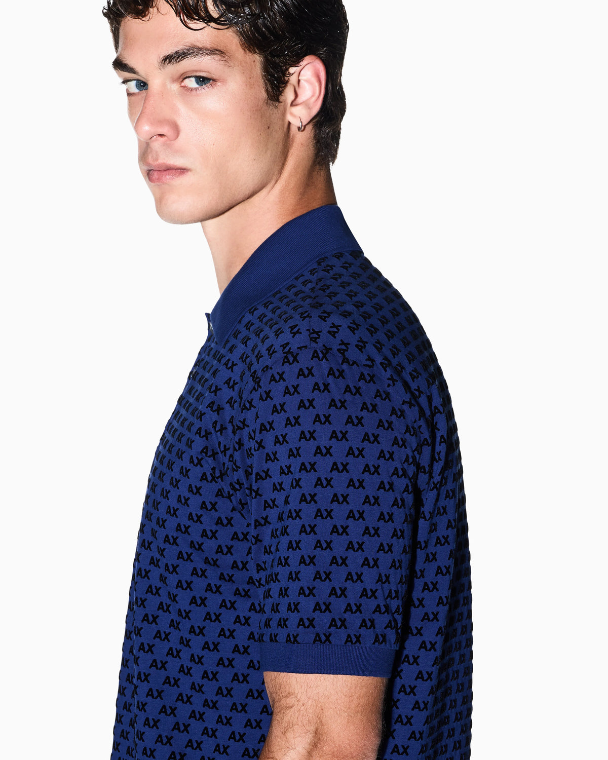 regular fit polo shirt in cotton jersey