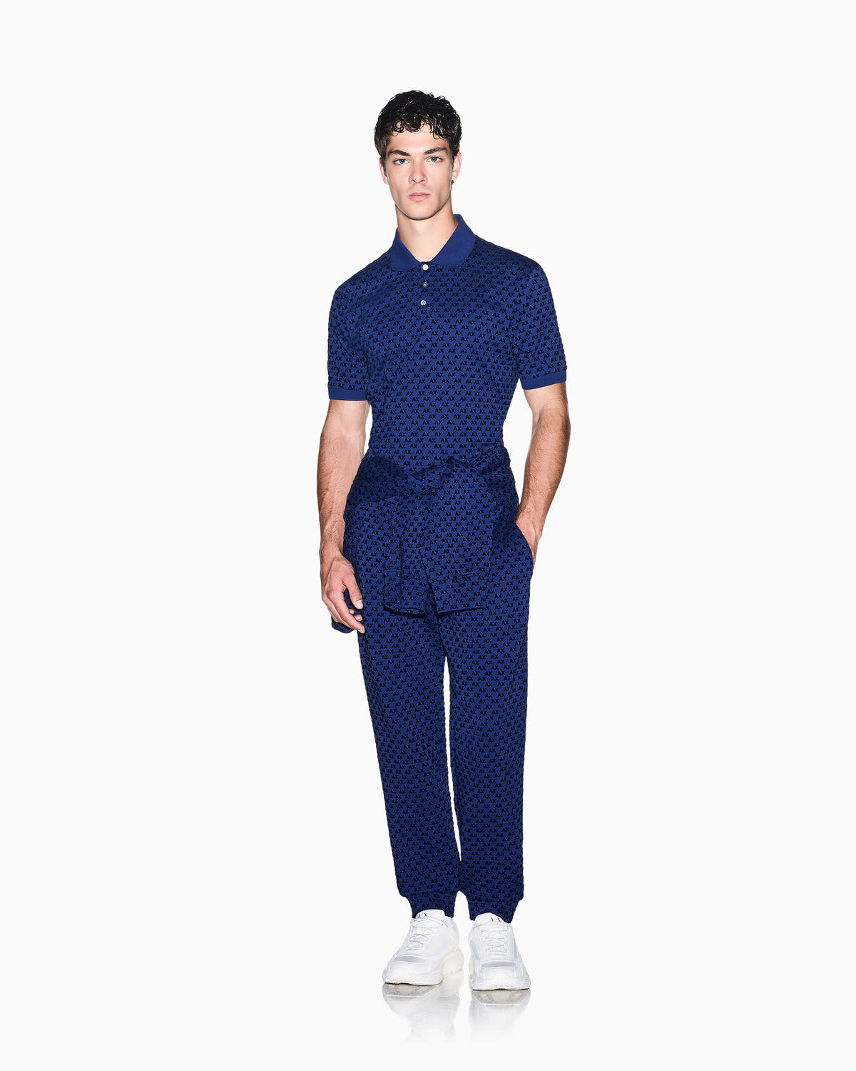 regular fit polo shirt in cotton jersey