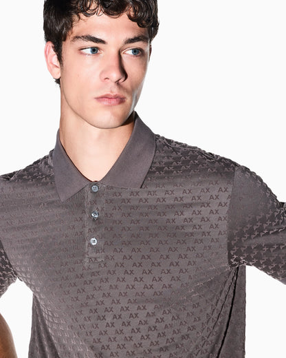 regular fit polo shirt in cotton jersey