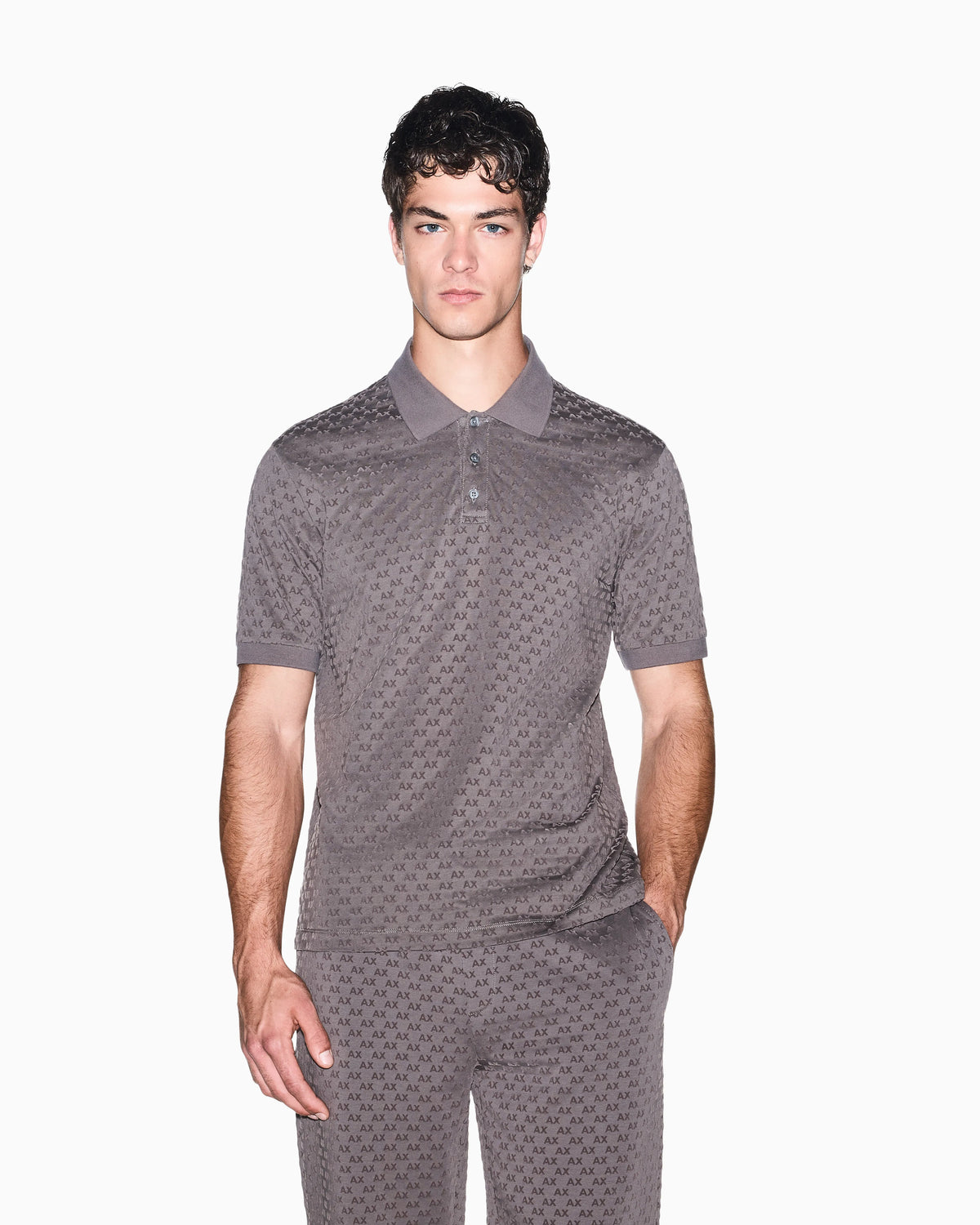 regular fit polo shirt in cotton jersey