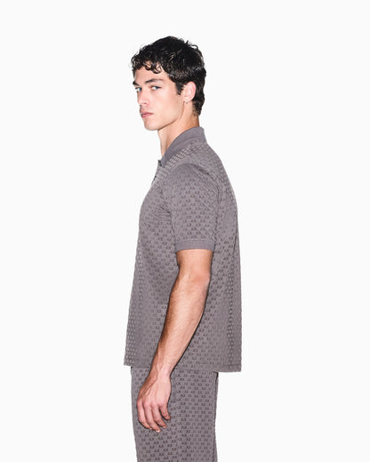 regular fit polo shirt in cotton jersey