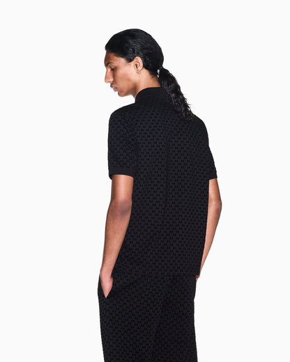 regular fit polo shirt in cotton jersey