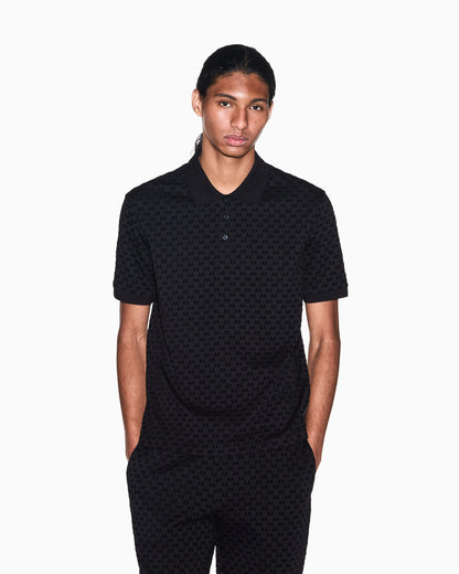 regular fit polo shirt in cotton jersey