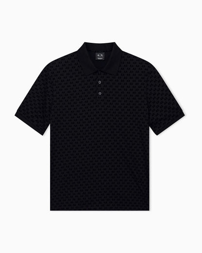 regular fit polo shirt in cotton jersey
