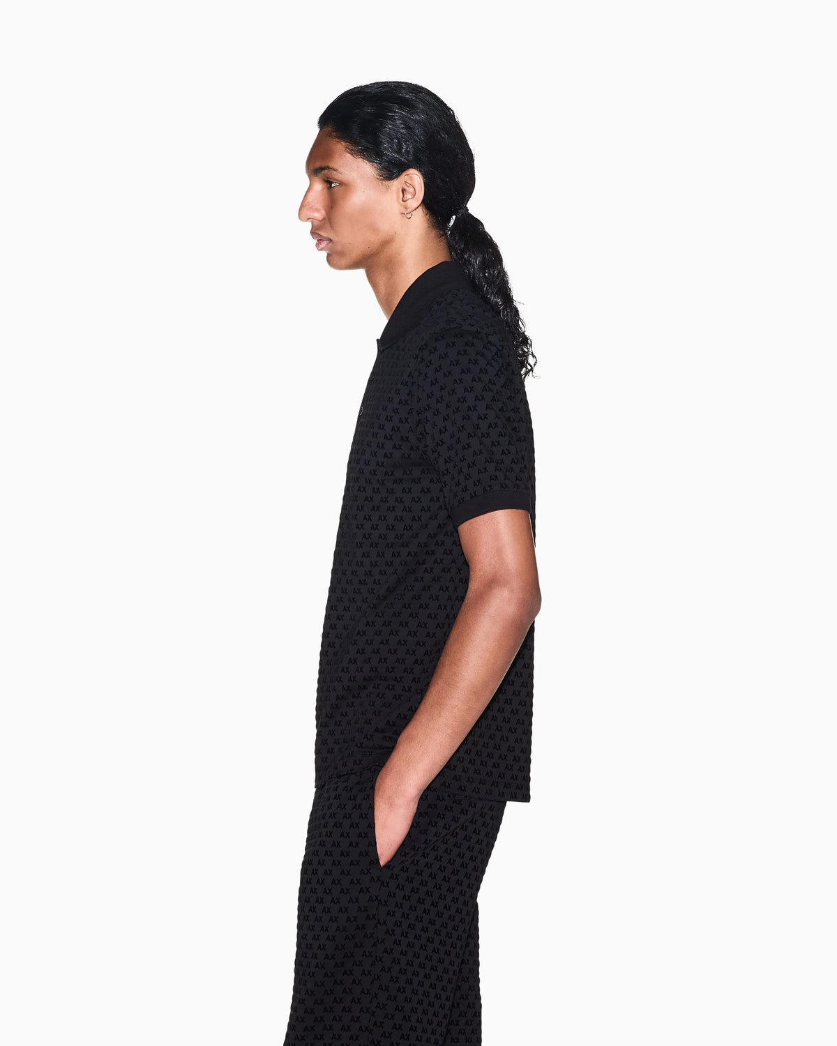 regular fit polo shirt in cotton jersey