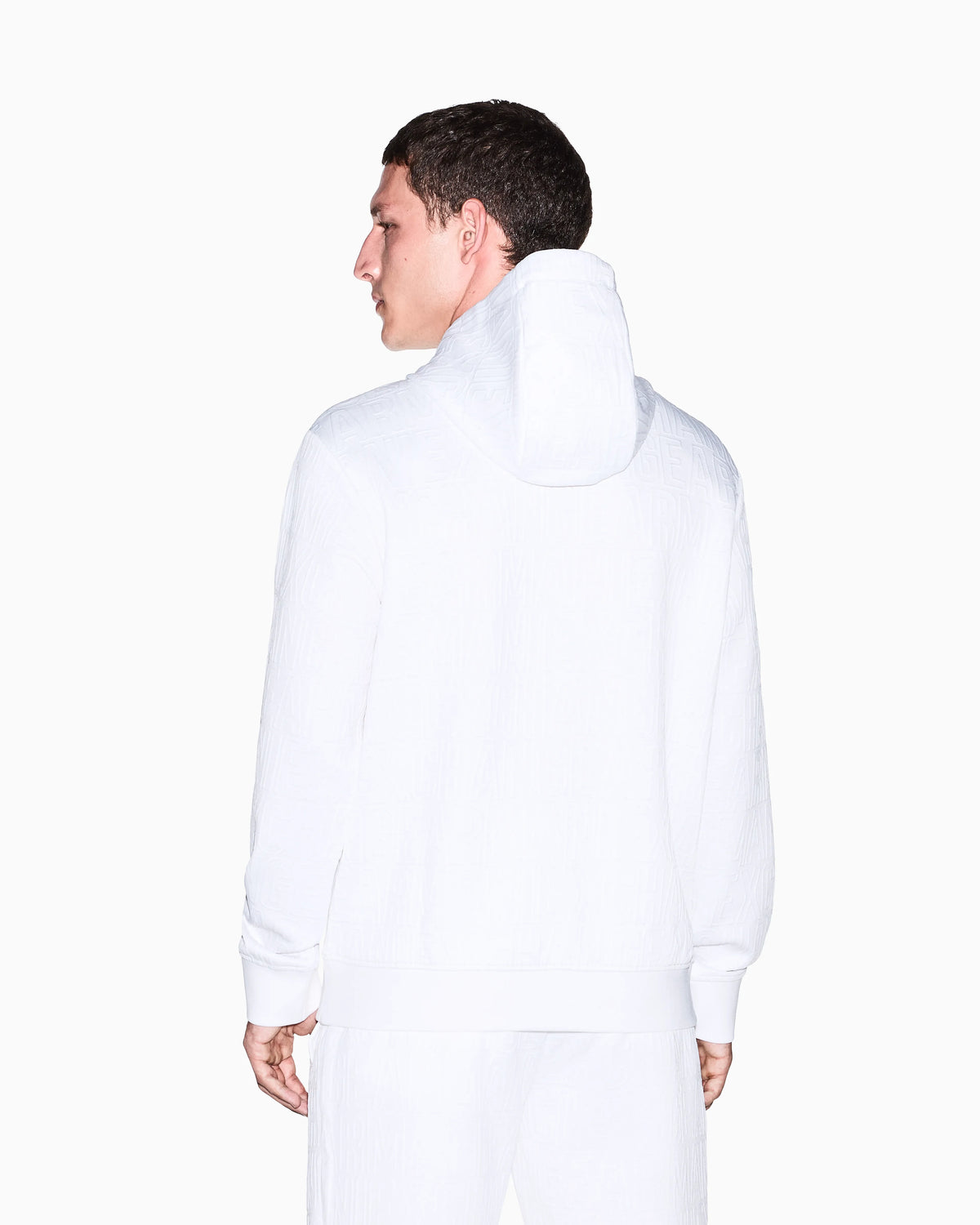 sweatshirt in stretch jacquard jersey