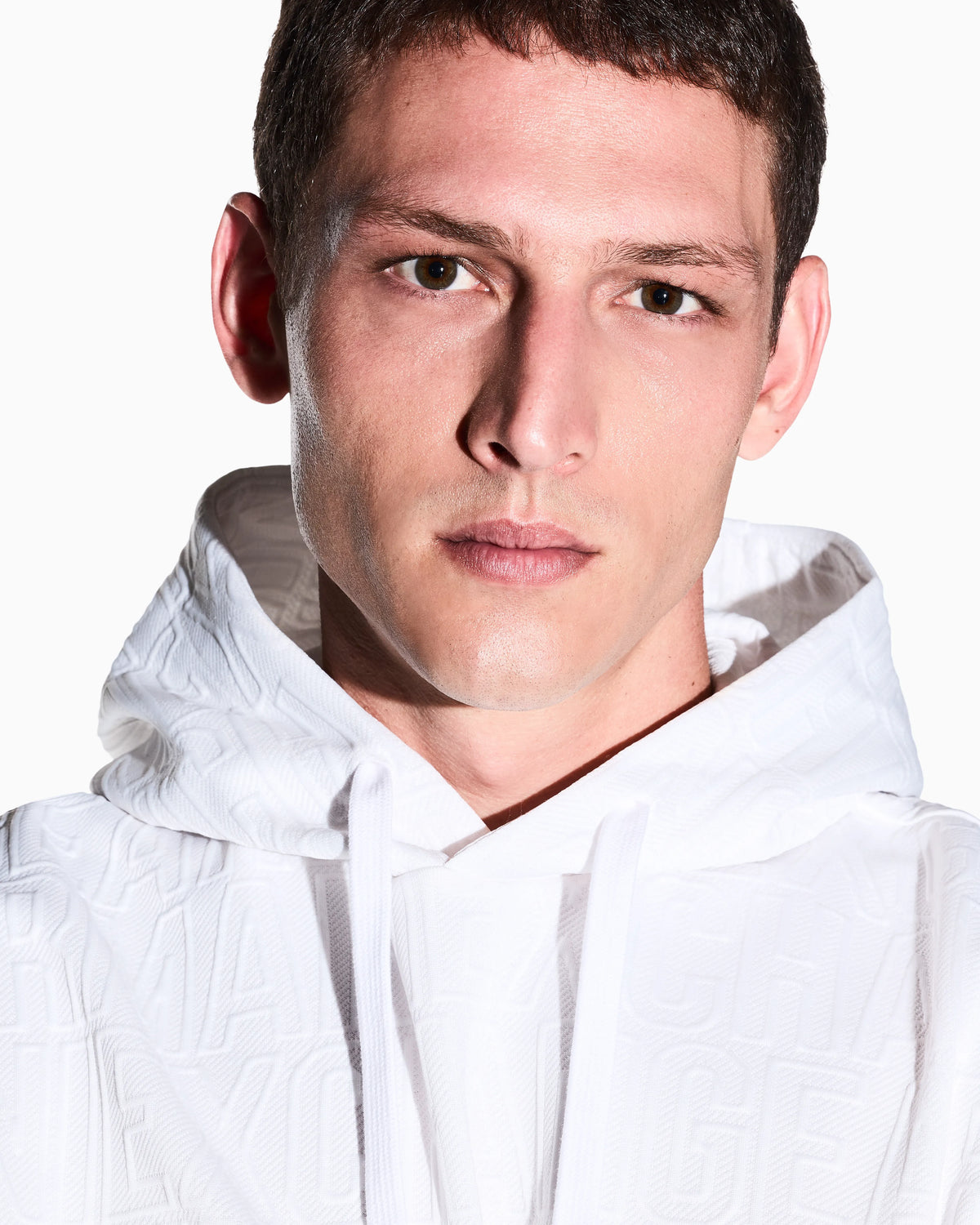 sweatshirt in stretch jacquard jersey