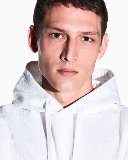 sweatshirt in stretch jacquard jersey