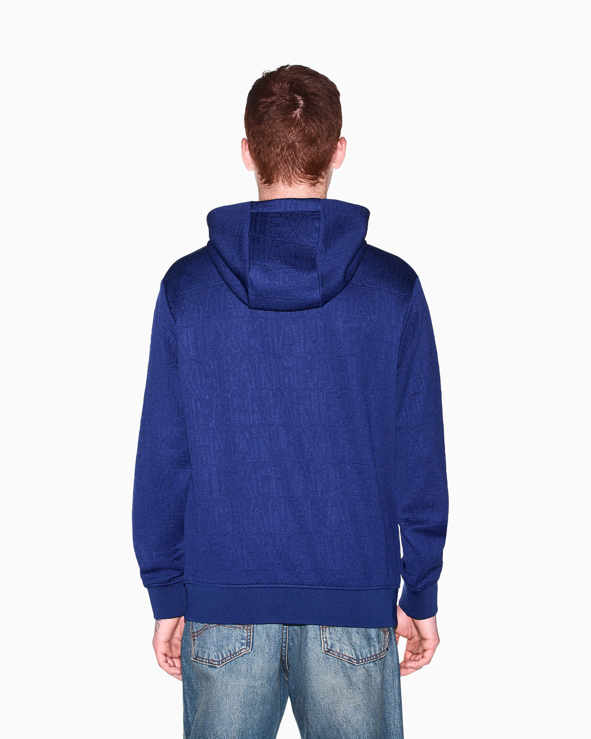 sweatshirt in stretch jacquard jersey