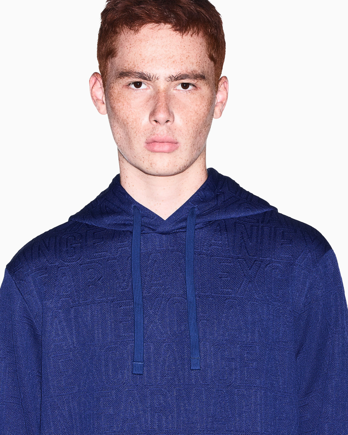 sweatshirt in stretch jacquard jersey