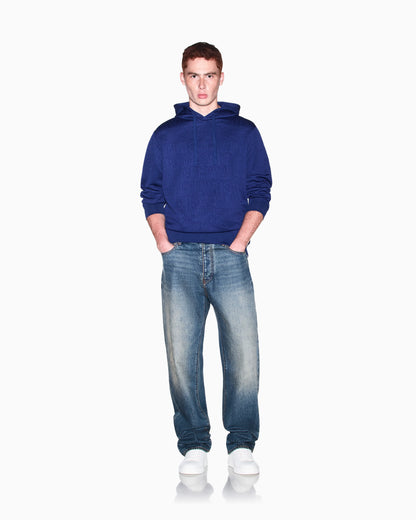 sweatshirt in stretch jacquard jersey