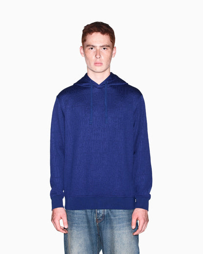 sweatshirt in stretch jacquard jersey