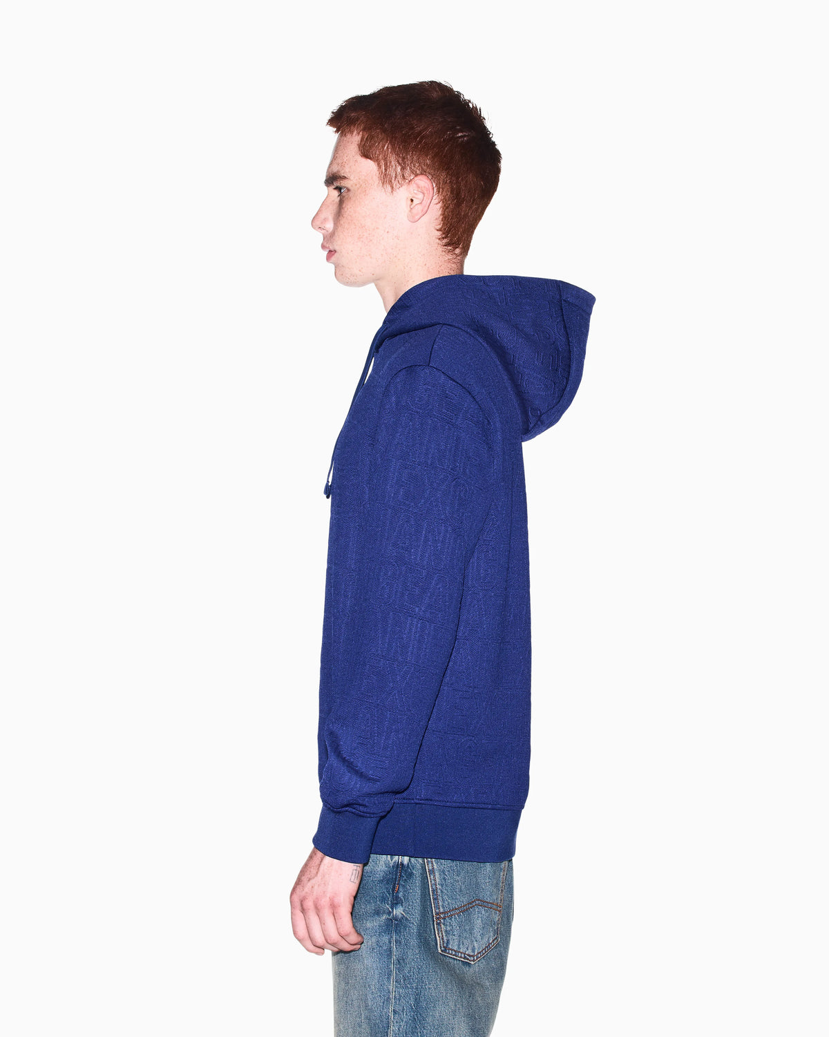sweatshirt in stretch jacquard jersey