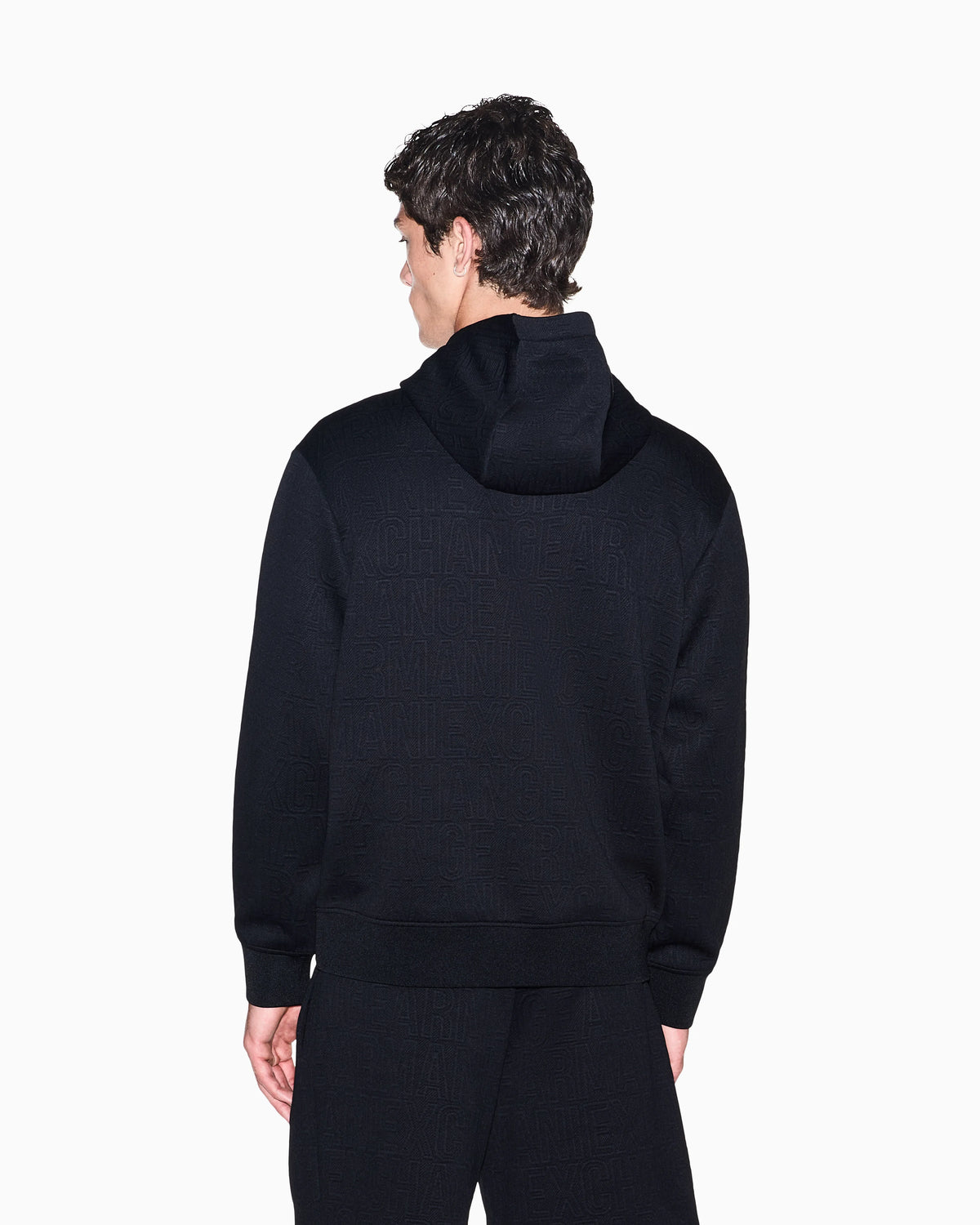 sweatshirt in stretch jacquard jersey