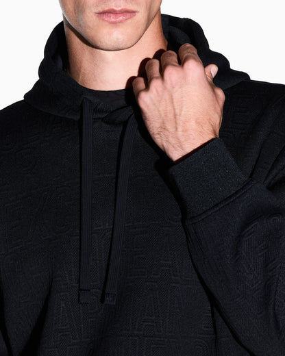 sweatshirt in stretch jacquard jersey