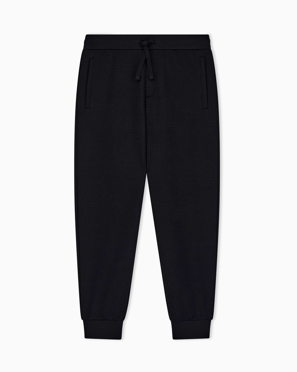 regular fit trousers in stretch jacquard jersey