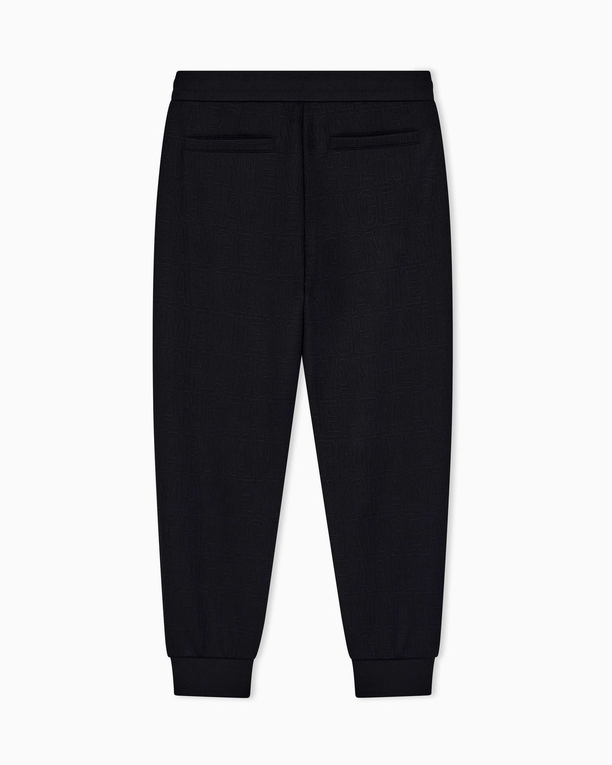 regular fit trousers in stretch jacquard jersey