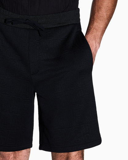 regular fit shorts in stretch jacquard jersey