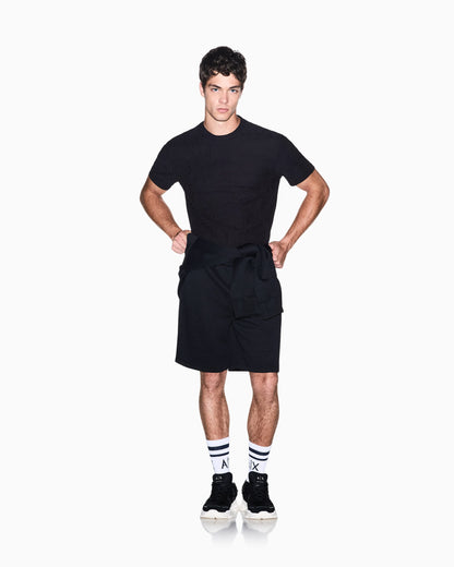 regular fit shorts in stretch jacquard jersey