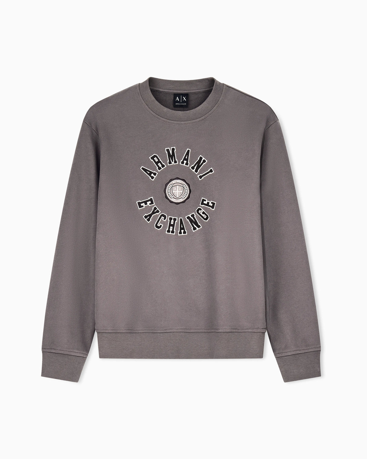 sweatshirt in carbonized cotton French terry