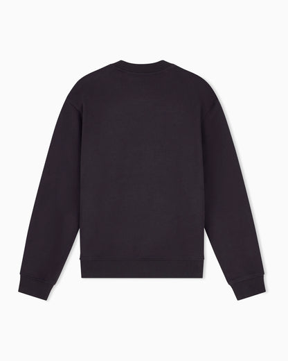 sweatshirt in carbonized cotton French terry