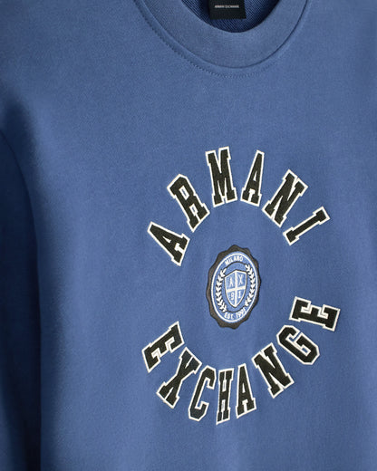 sweatshirt in carbonized cotton French terry