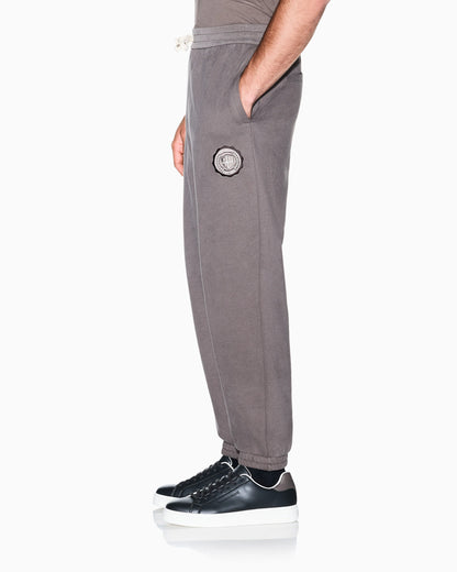 regular fit trousers cotton French terry