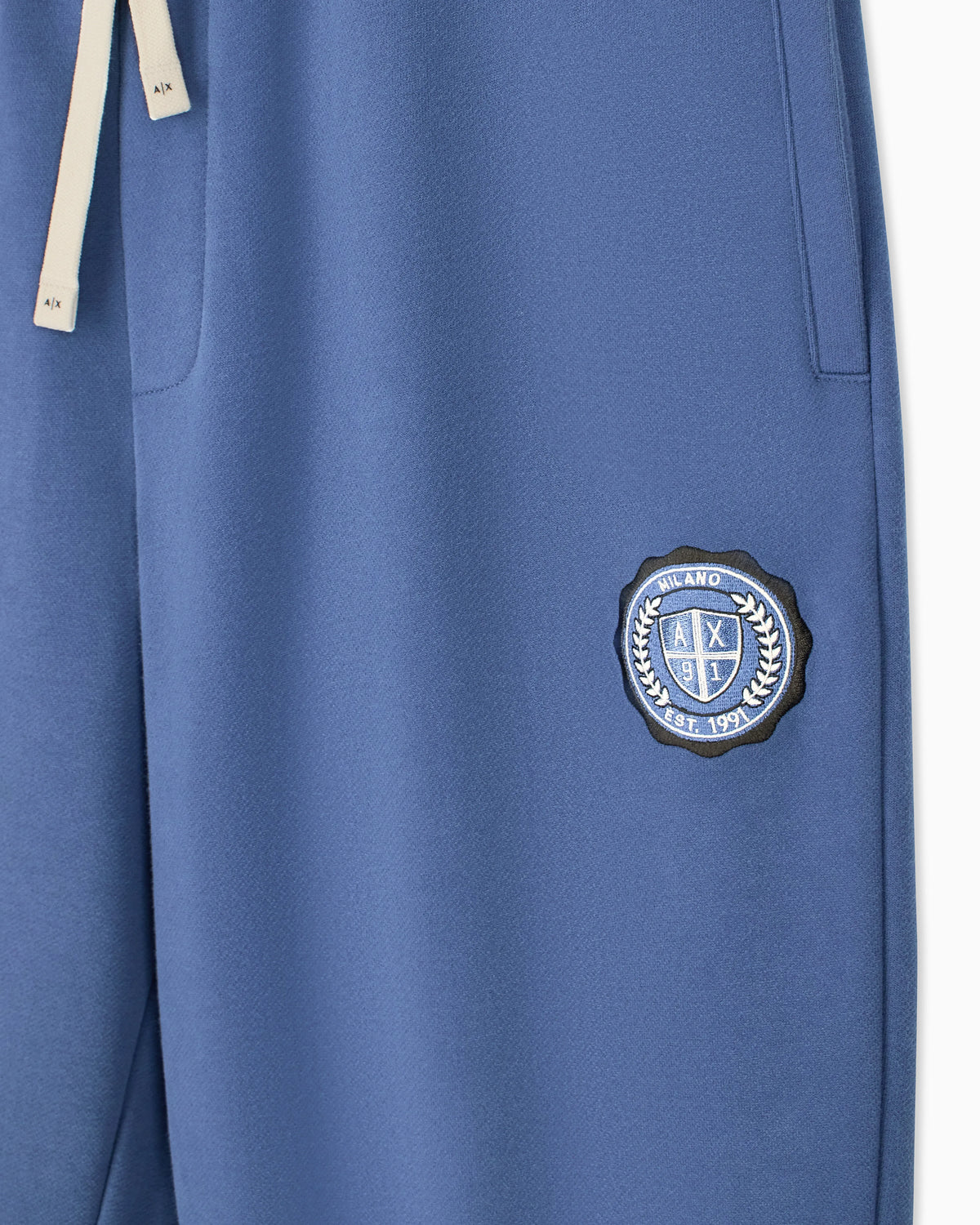 regular fit trousers cotton French terry