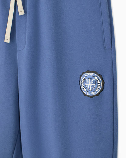 regular fit trousers cotton French terry
