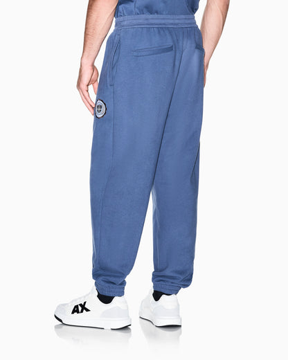 regular fit trousers cotton French terry