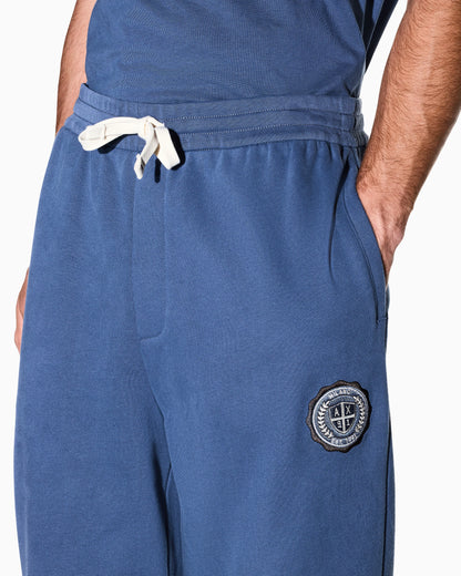 regular fit trousers cotton French terry