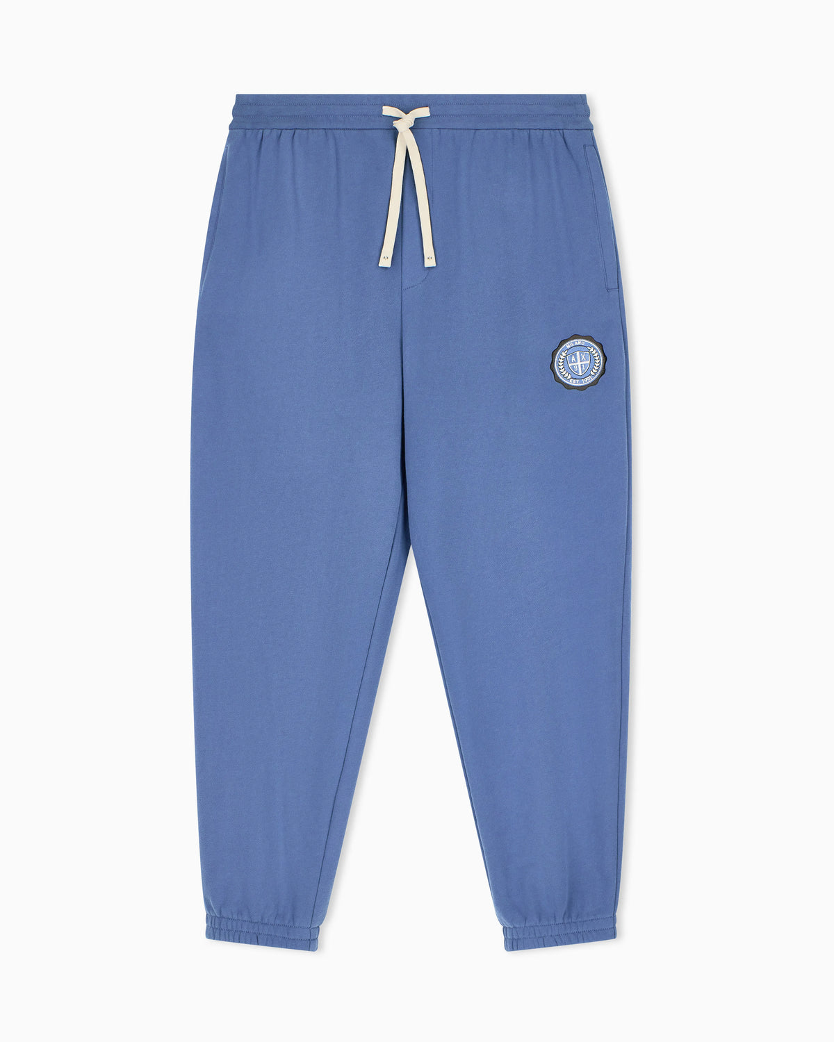 regular fit trousers cotton French terry