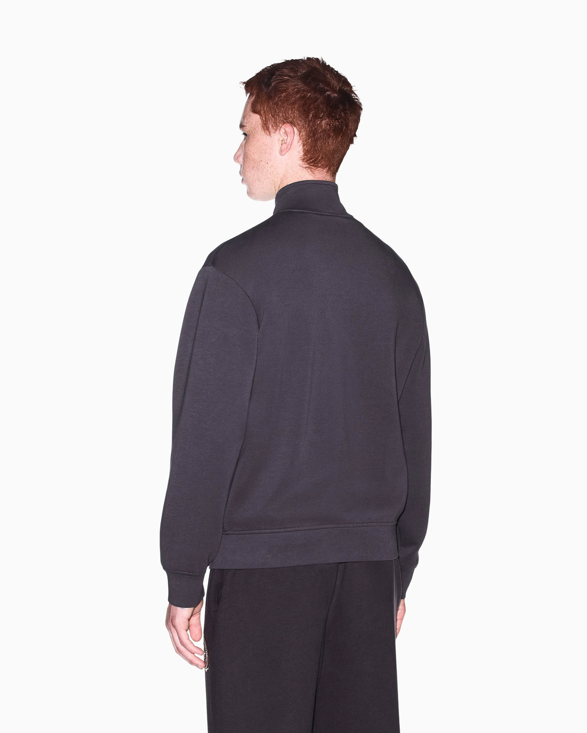 sweatshirt in bonded stretch cotton