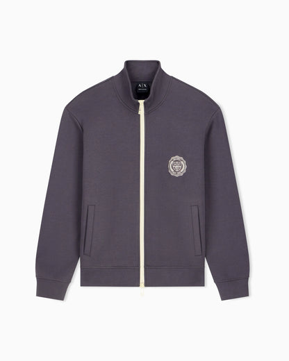 sweatshirt in bonded stretch cotton