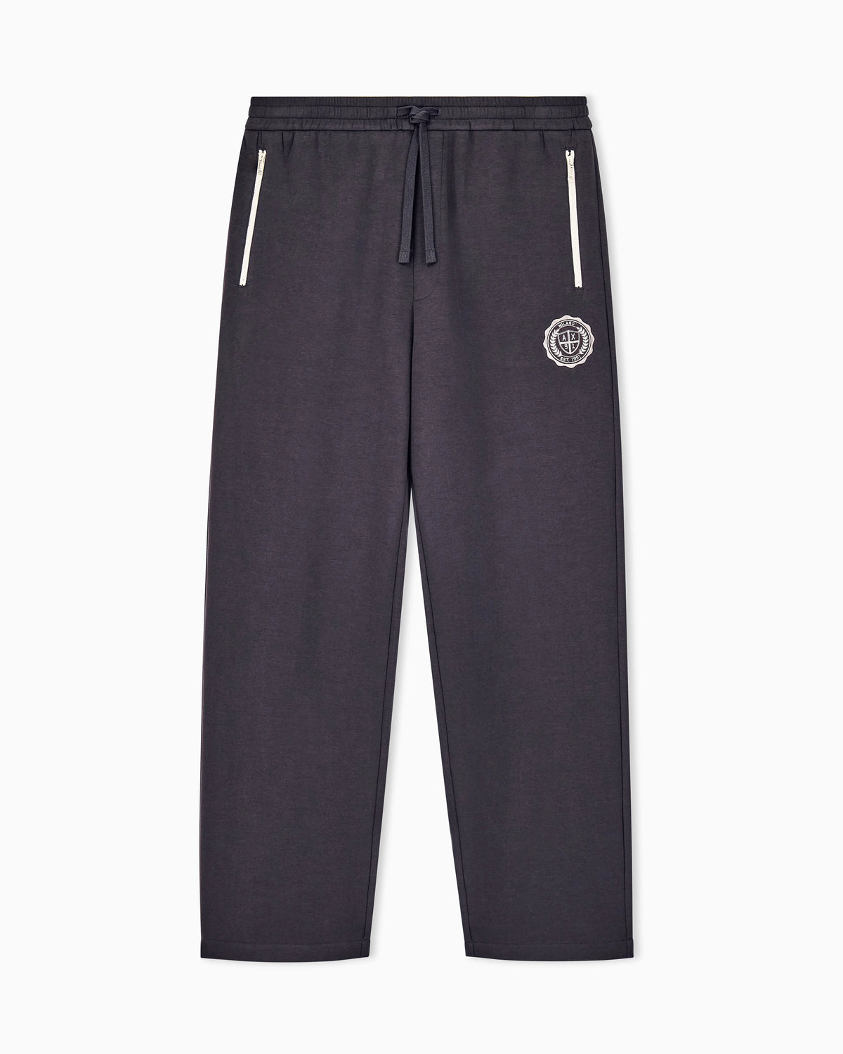 relaxed trouser in stretch cotton jersey