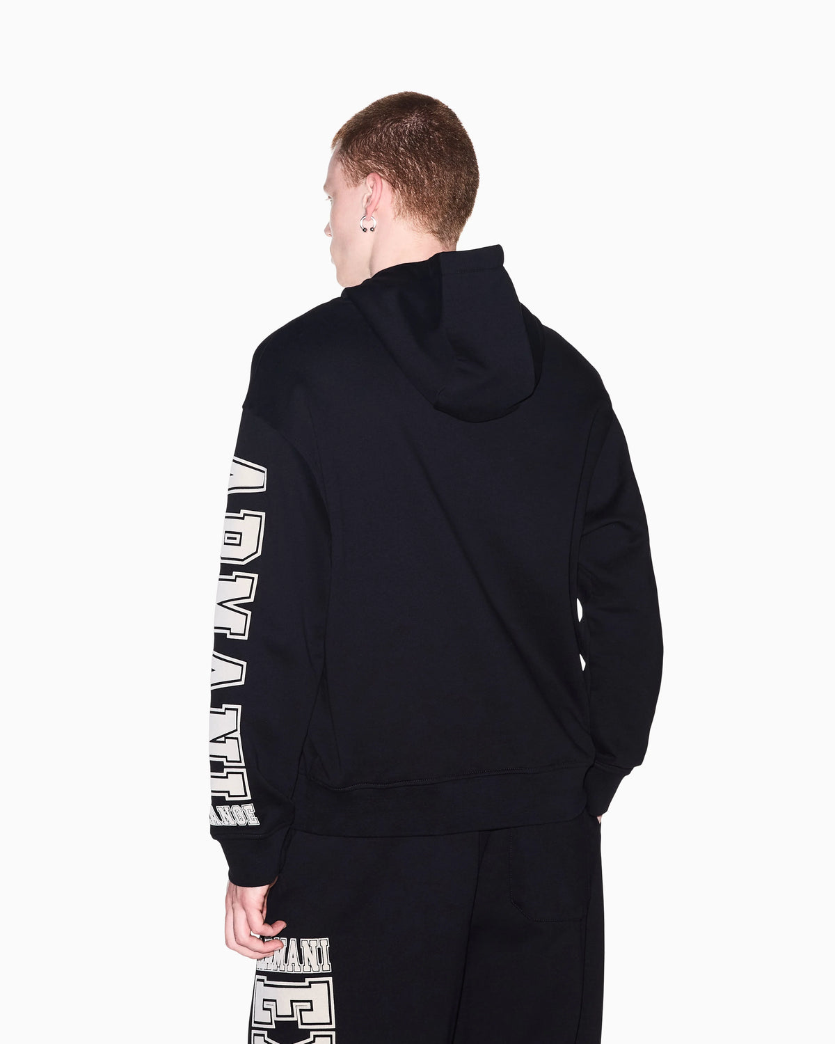 sweatshirt in French terry with ribbed details