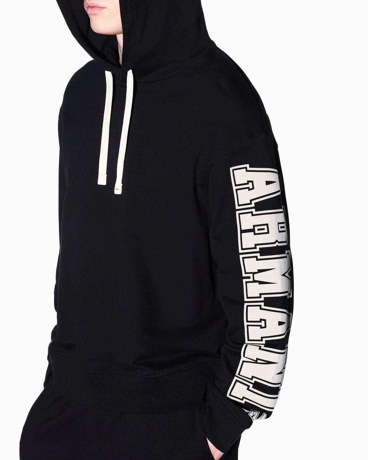 sweatshirt in French terry with ribbed details