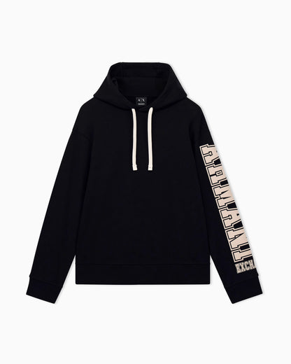sweatshirt in French terry with ribbed details