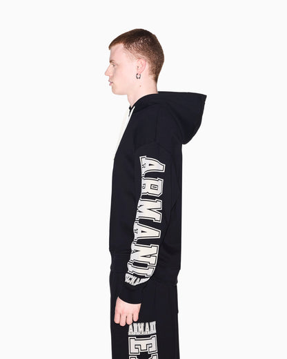 sweatshirt in French terry with ribbed details