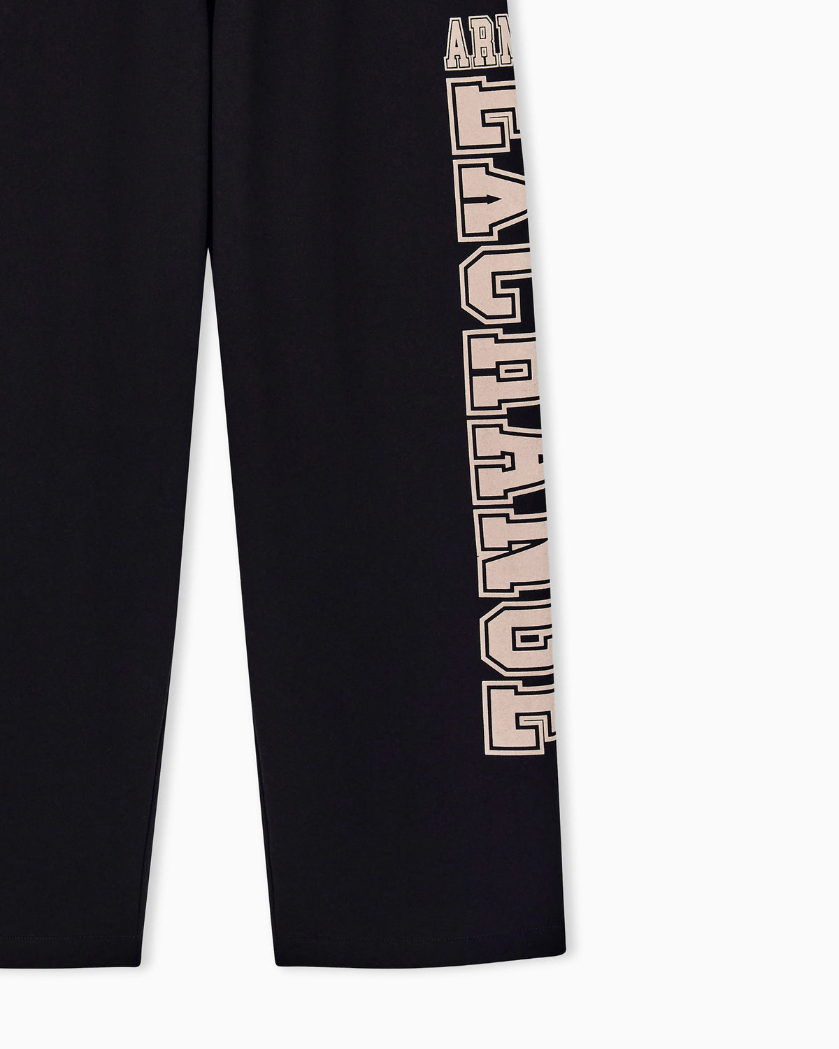 oversized trousers in cotton French terry