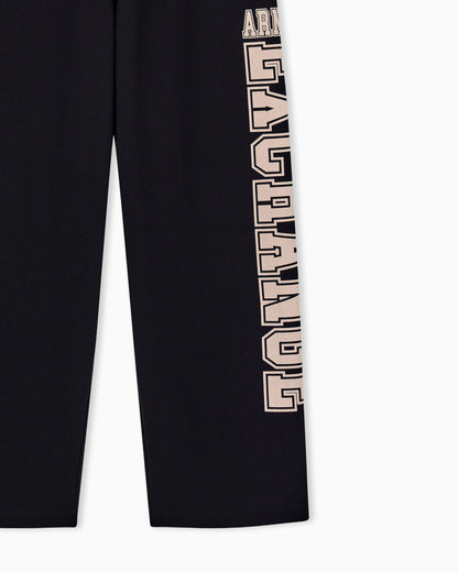 oversized trousers in cotton French terry
