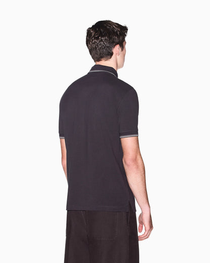 Slim-fit polo shirt in cotton pique