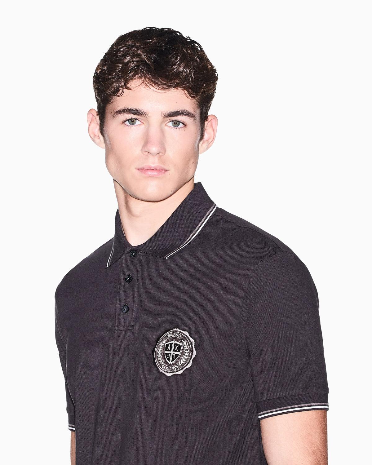 Slim-fit polo shirt in cotton pique
